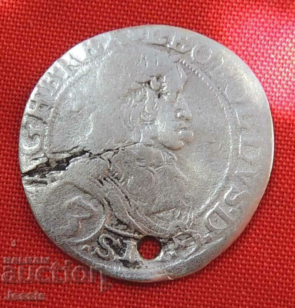 3 Kreuzer Austria-Hungary 1669 silver - Leopold