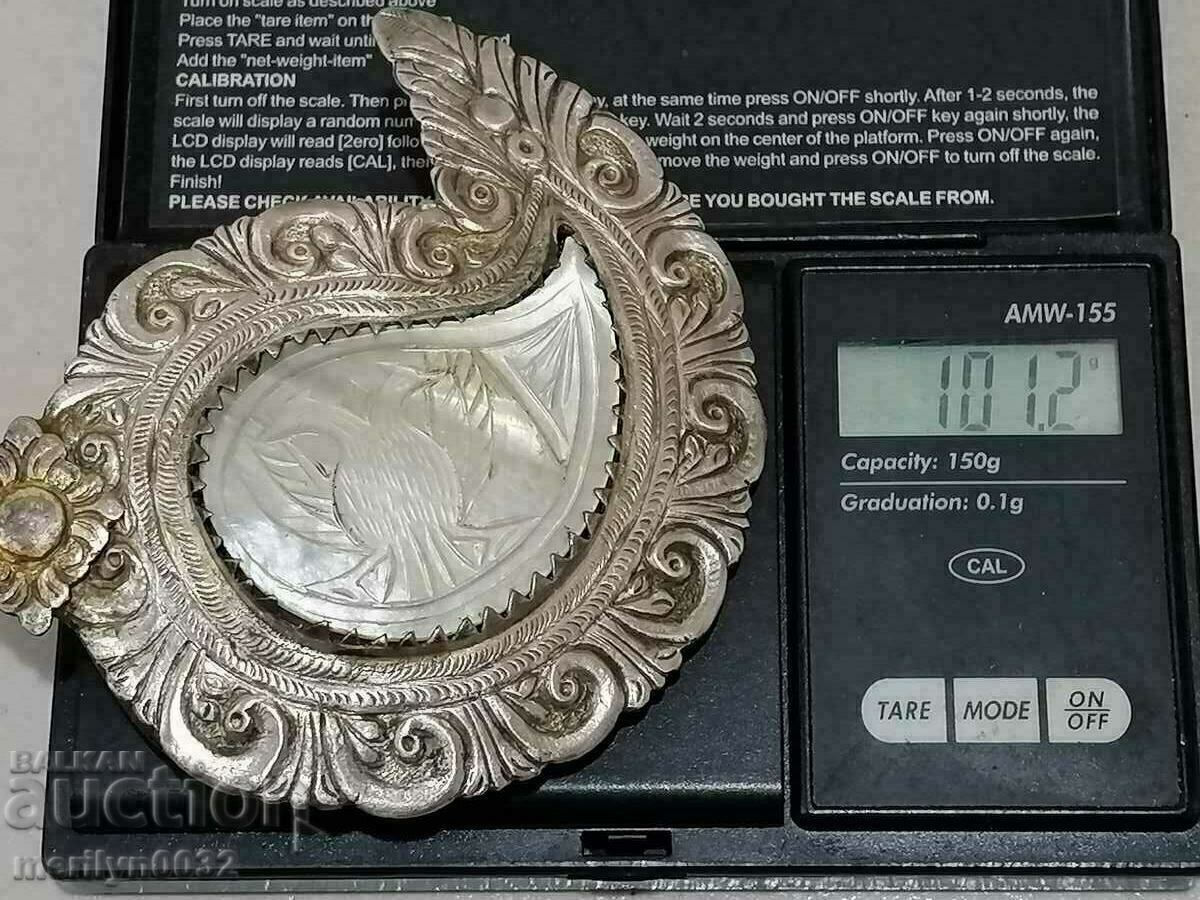 Възрожденски сребърни пафти, пафта, сребро, седеф - 6 Възрожденски сребърни пафти, пафта, сребро, седеф - 6