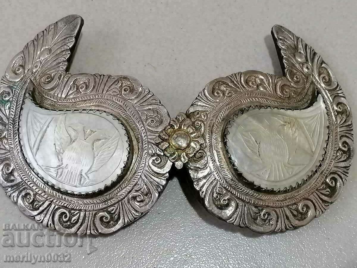 Възрожденски сребърни пафти, пафта, сребро, седеф Възрожденски сребърни пафти, пафта, сребро, седеф