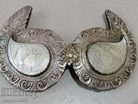 Renaissance silver pafts, pafta, silver, mother-of-pearl