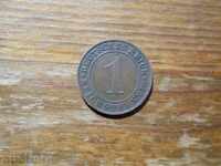 1 pfennig 1924 - Germany ( A ) reichspfennig