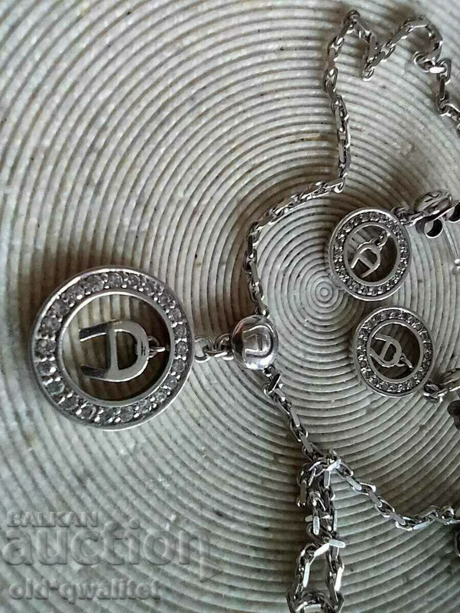 Delivery of Silver Necklace with Earrings, Silver 925, Stamps, Aigner Delivery of Silver Necklace with Earrings, Silver 925, Stamps, Aigner