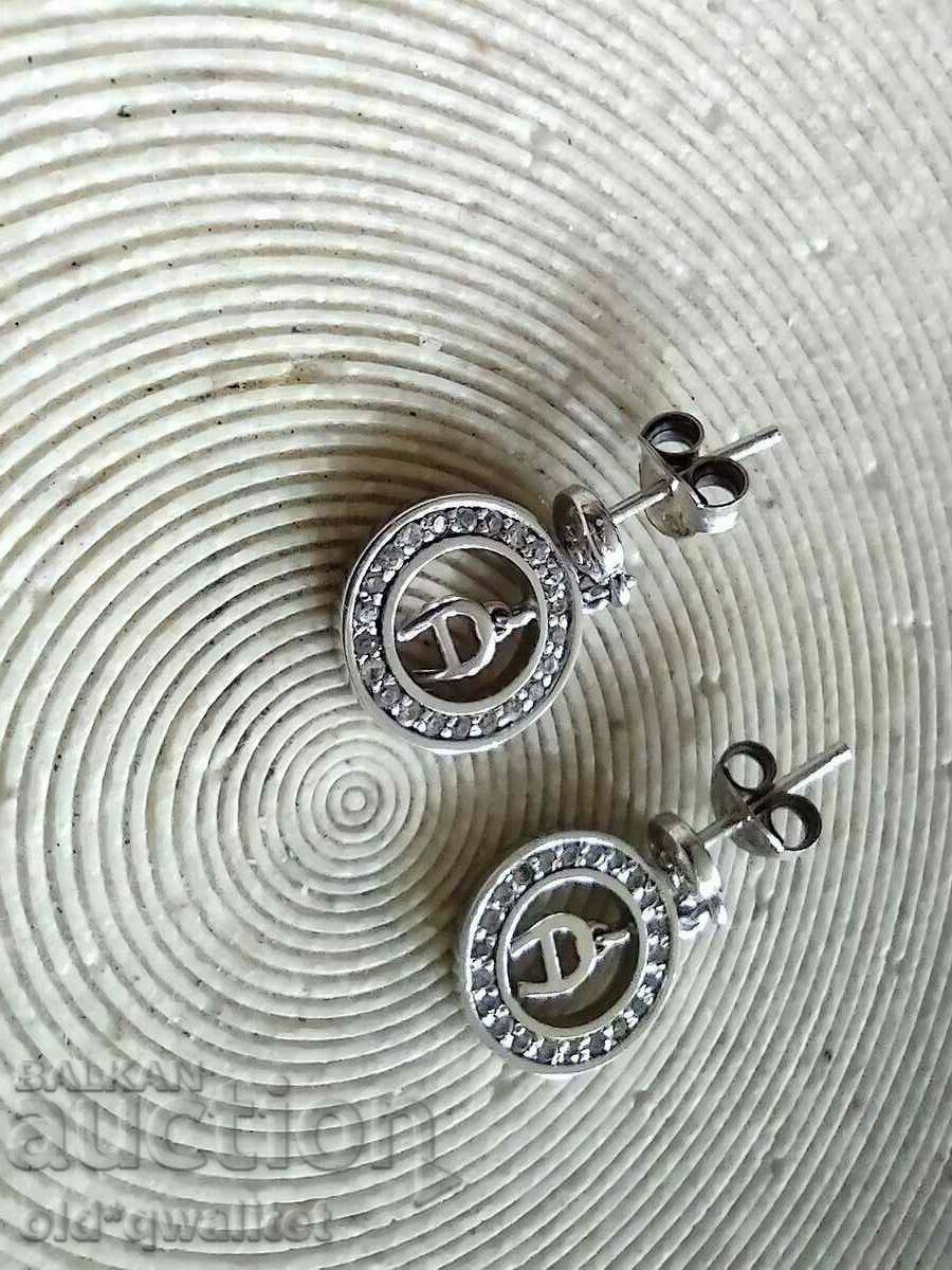 Silver Necklace with Earrings, Silver 925, Stamps, Aigner - 7 Silver Necklace with Earrings, Silver 925, Stamps, Aigner - 7