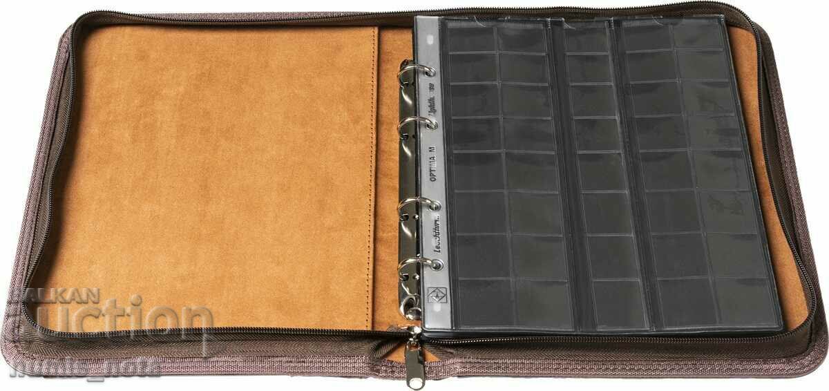 GRANDE KURT coin and/or banknote album eco-leather with zipper - 6 GRANDE KURT coin and/or banknote album eco-leather with zipper - 6