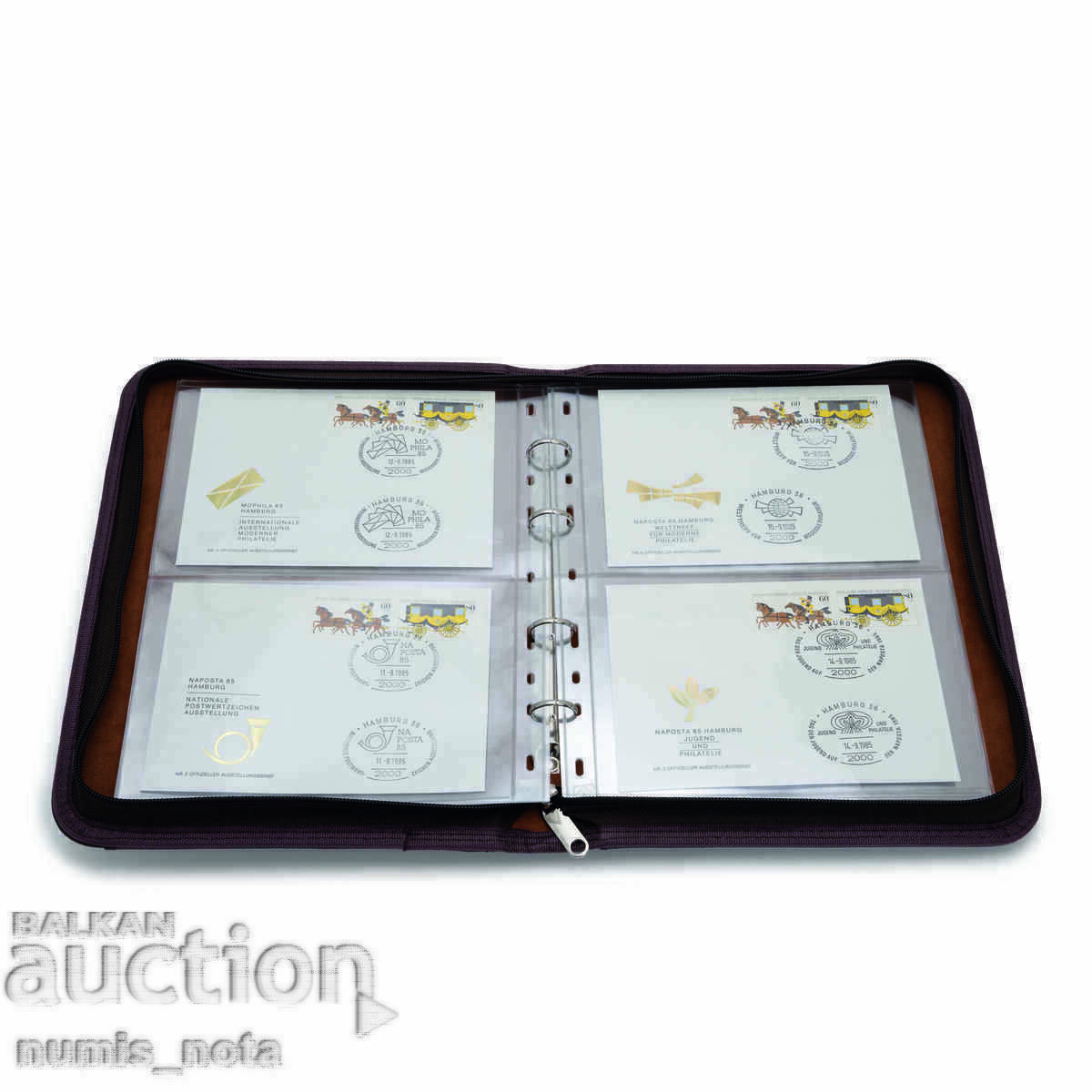 GRANDE KURT coin and/or banknote album eco-leather with zipper - 7 GRANDE KURT coin and/or banknote album eco-leather with zipper - 7