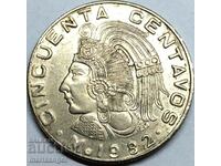 Мексико 1982 50 центавос 25мм