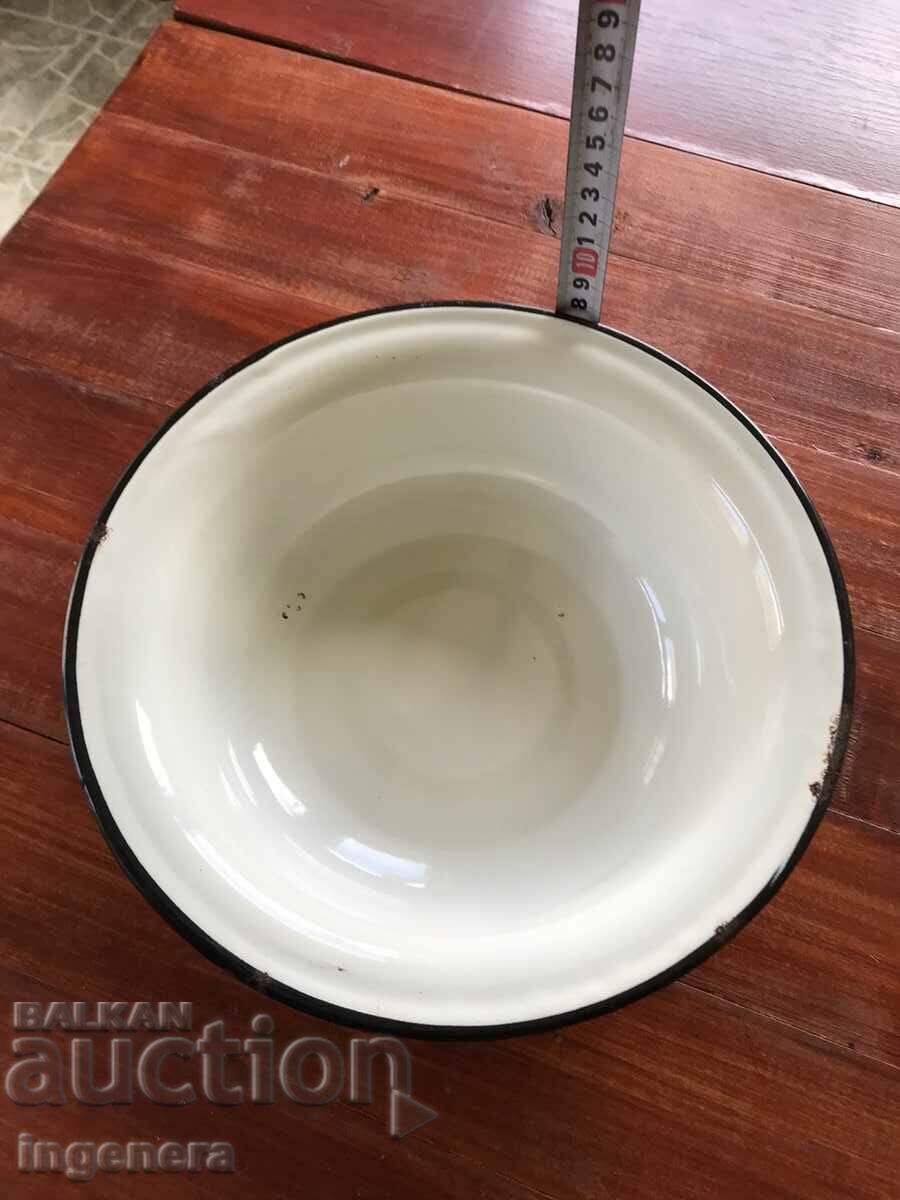 BOWL POT PANICA LARGE ENAMELLED VESSEL FROM SOCA-USSR - 6 BOWL POT PANICA LARGE ENAMELLED VESSEL FROM SOCA-USSR - 6