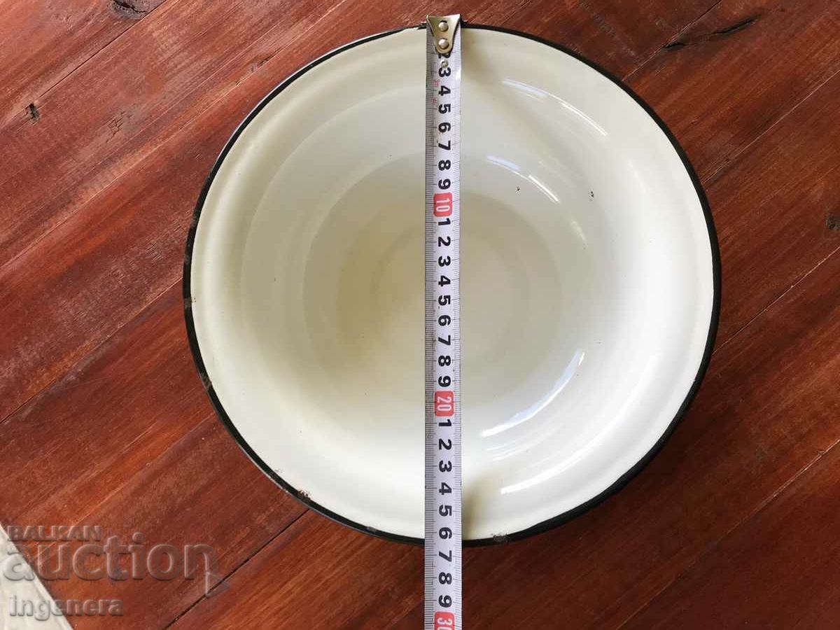 BOWL POT PANICA LARGE ENAMELLED VESSEL FROM SOCA-USSR with price 14.00 BGN | € 7.16 BOWL POT PANICA LARGE ENAMELLED VESSEL FROM SOCA-USSR with price 14.00 BGN | € 7.16