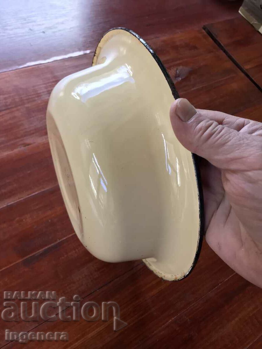 BOWL POT PANICA LARGE ENAMELLED VESSEL FROM SOCA-USSR - 6 BOWL POT PANICA LARGE ENAMELLED VESSEL FROM SOCA-USSR - 6