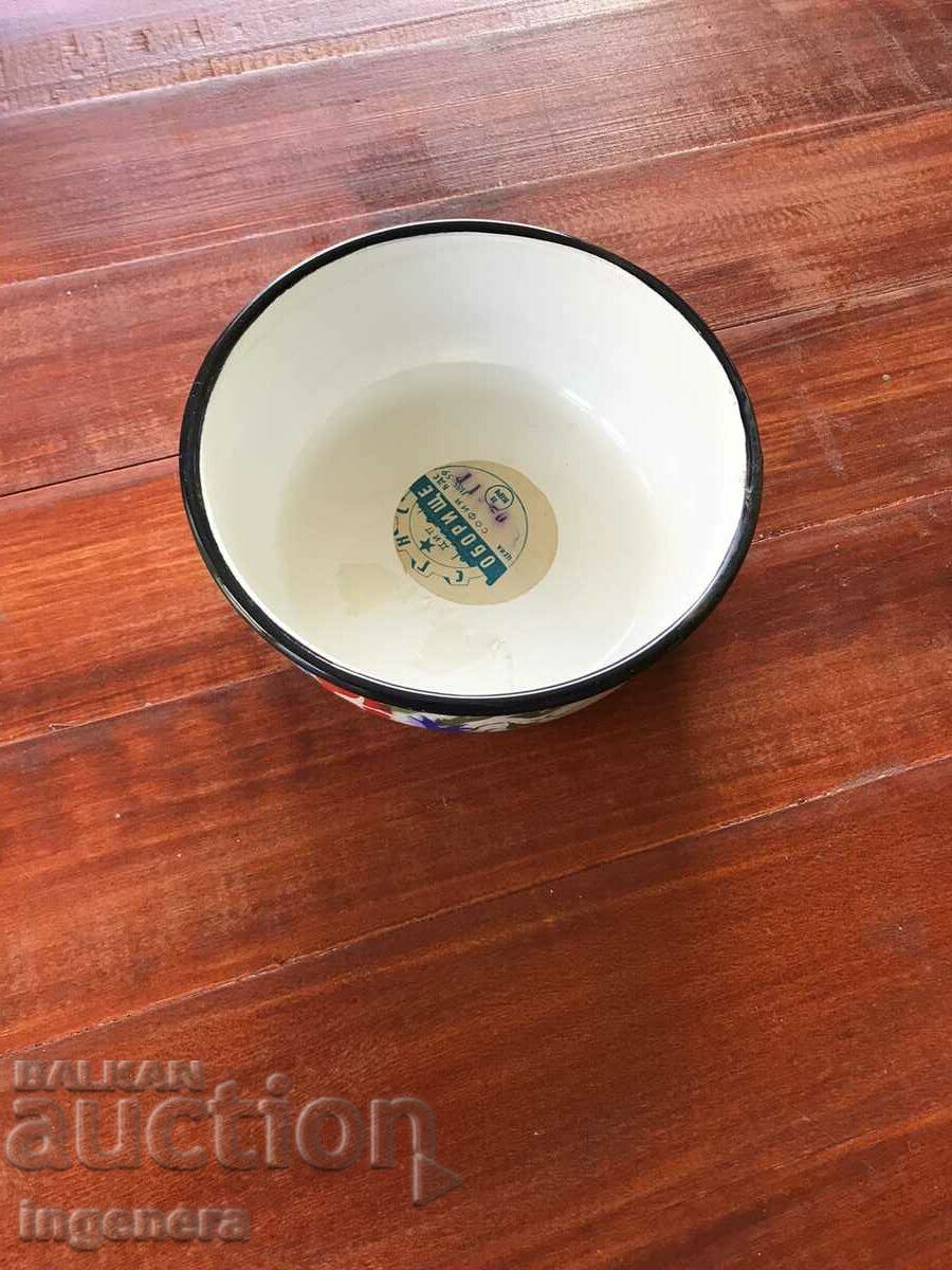 BOWL PANICA ENAMEL DISH FROM SOCA-NOVO with price 23.00 BGN | € 11.76 BOWL PANICA ENAMEL DISH FROM SOCA-NOVO with price 23.00 BGN | € 11.76