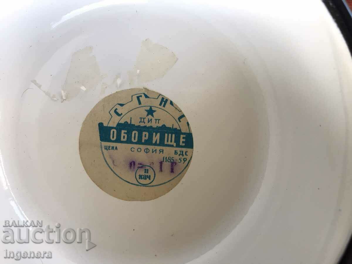 Auction BOWL PANICA ENAMEL DISH FROM SOCA-NOVO Auction BOWL PANICA ENAMEL DISH FROM SOCA-NOVO