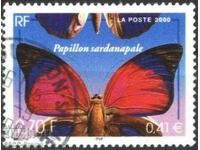 Marca ștampilată Fauna Peperuda 2000 din Franța