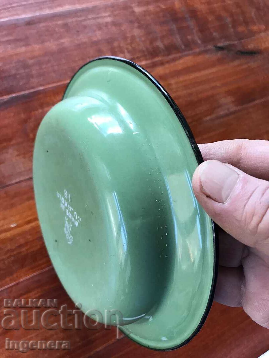 Auction PLATE ENAMELED METAL MARKED Auction PLATE ENAMELED METAL MARKED