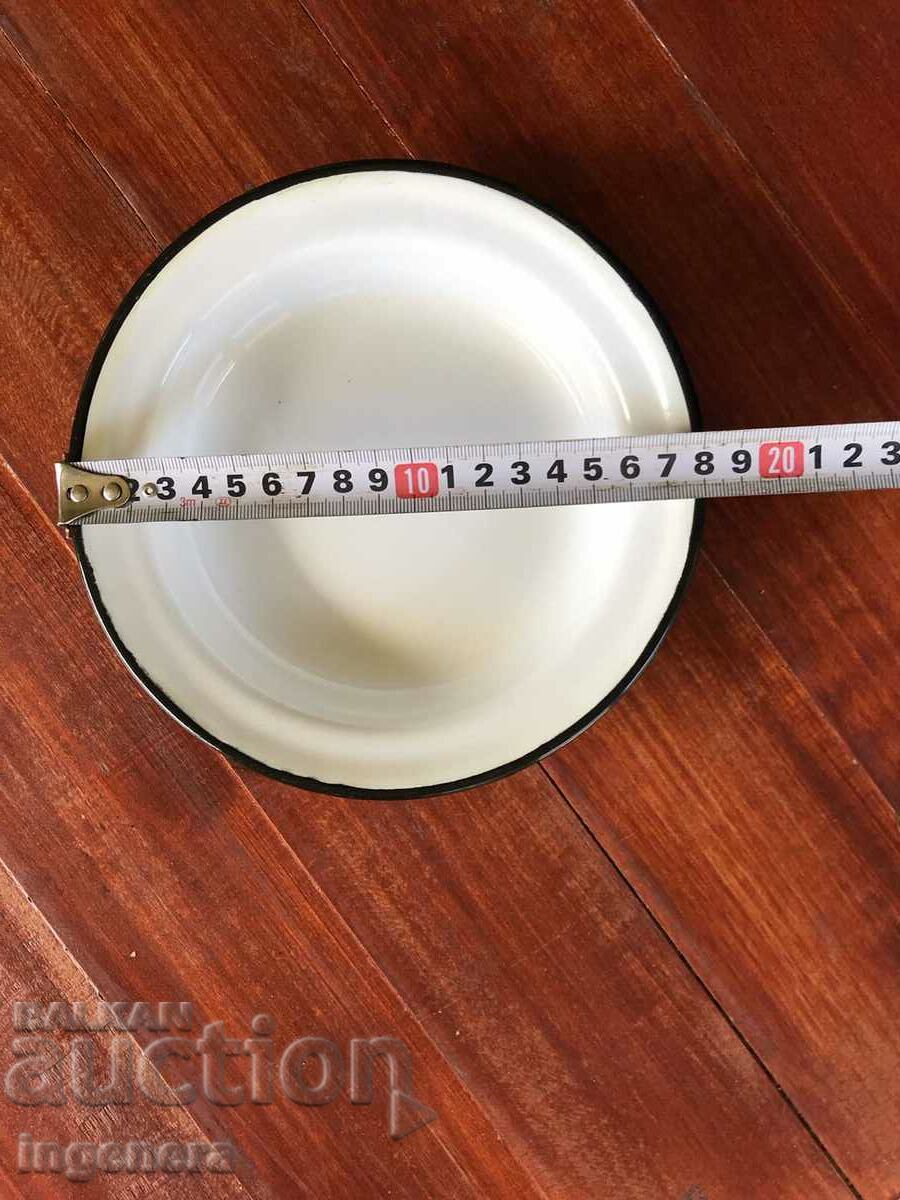 PLATE ENAMELED METAL MARKED - 5 PLATE ENAMELED METAL MARKED - 5