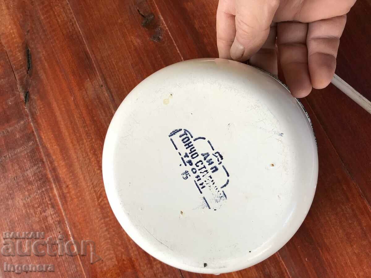 Auction BOWL BOWLER PANICA ENAMEL DISH FROM SOCA Auction BOWL BOWLER PANICA ENAMEL DISH FROM SOCA