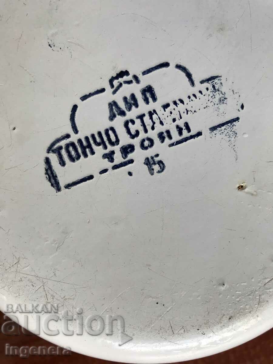 BOWL BOWLER PANICA ENAMEL DISH FROM SOCA - 6 BOWL BOWLER PANICA ENAMEL DISH FROM SOCA - 6