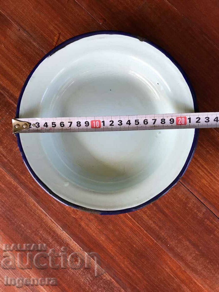 PLATE ENAMELED METAL MARKED with price 8.00 BGN | € 4.09 PLATE ENAMELED METAL MARKED with price 8.00 BGN | € 4.09