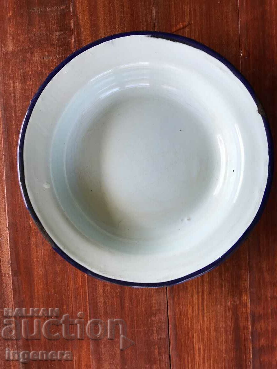 PLATE ENAMELED METAL MARKED - 5 PLATE ENAMELED METAL MARKED - 5