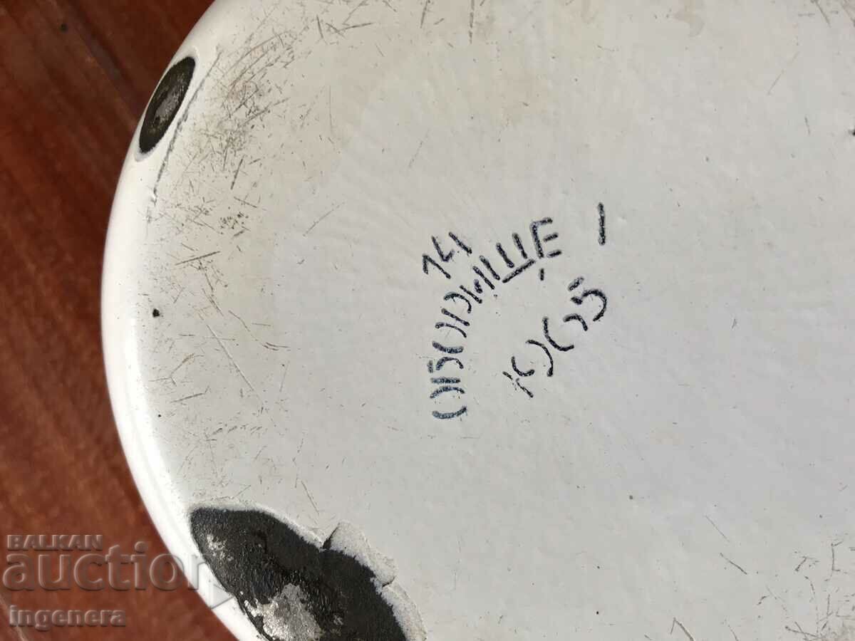 Delivery of BOWL BOWLER PANICA ENAMEL DISH FROM SOCA Delivery of BOWL BOWLER PANICA ENAMEL DISH FROM SOCA