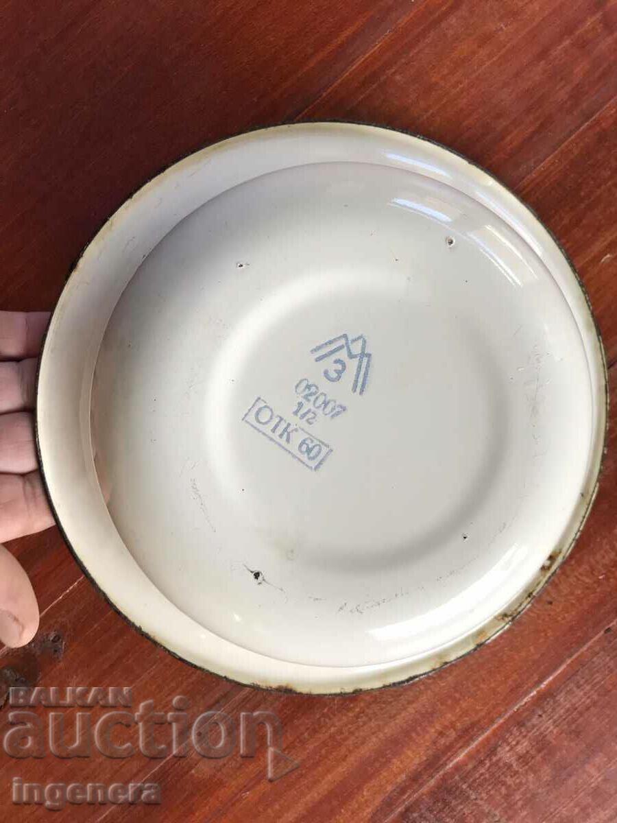 BOWL BOWLER PANICA ENAMEL DISH FROM SOCA - 6 BOWL BOWLER PANICA ENAMEL DISH FROM SOCA - 6