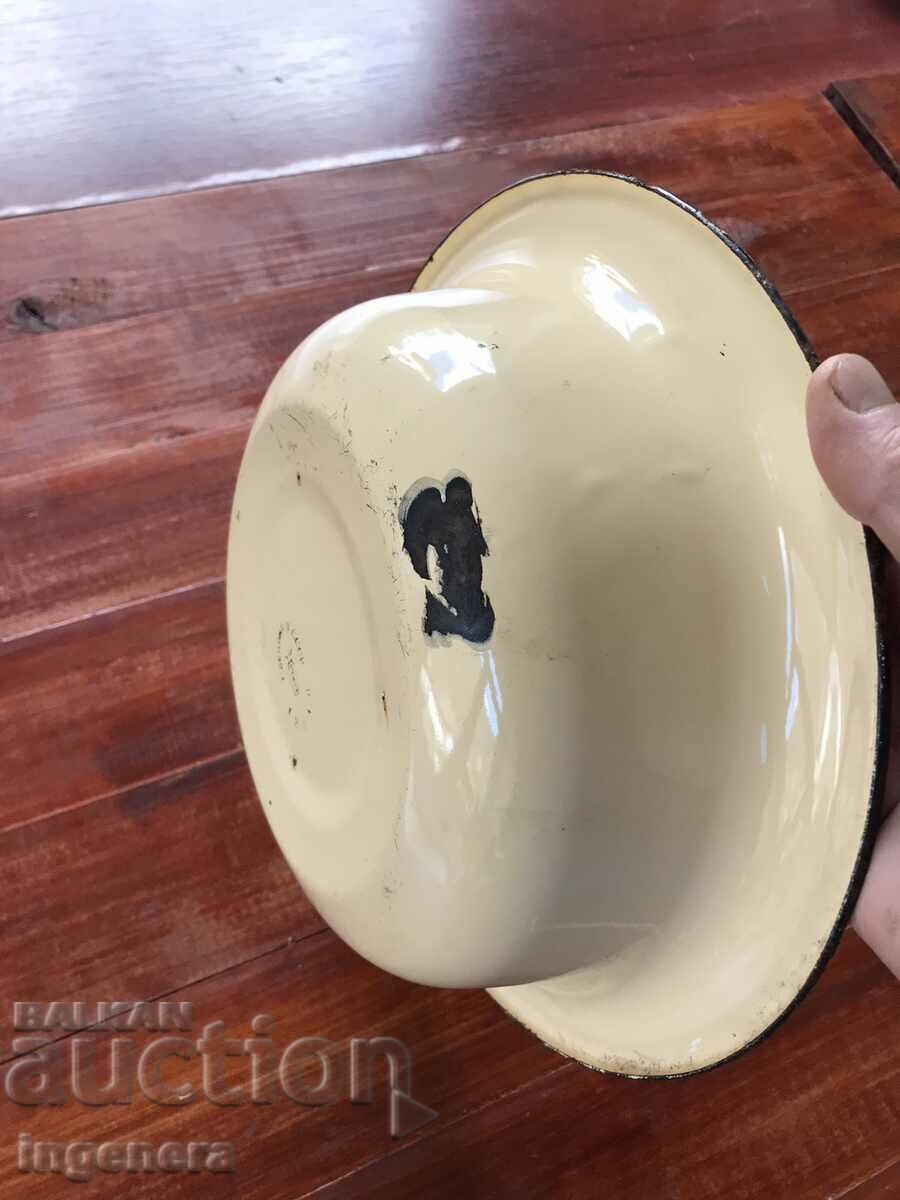 BOWL POT PANICA LARGE ENAMELLED VESSEL FROM SOCA-USSR - 7 BOWL POT PANICA LARGE ENAMELLED VESSEL FROM SOCA-USSR - 7