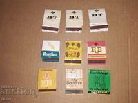 Old Bulgarian matches, match - advertising cigarettes - 9 pieces