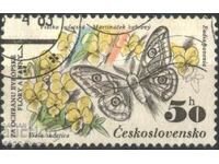 Stamped stamp Fauna Peperuda 1983 from Czechoslovakia