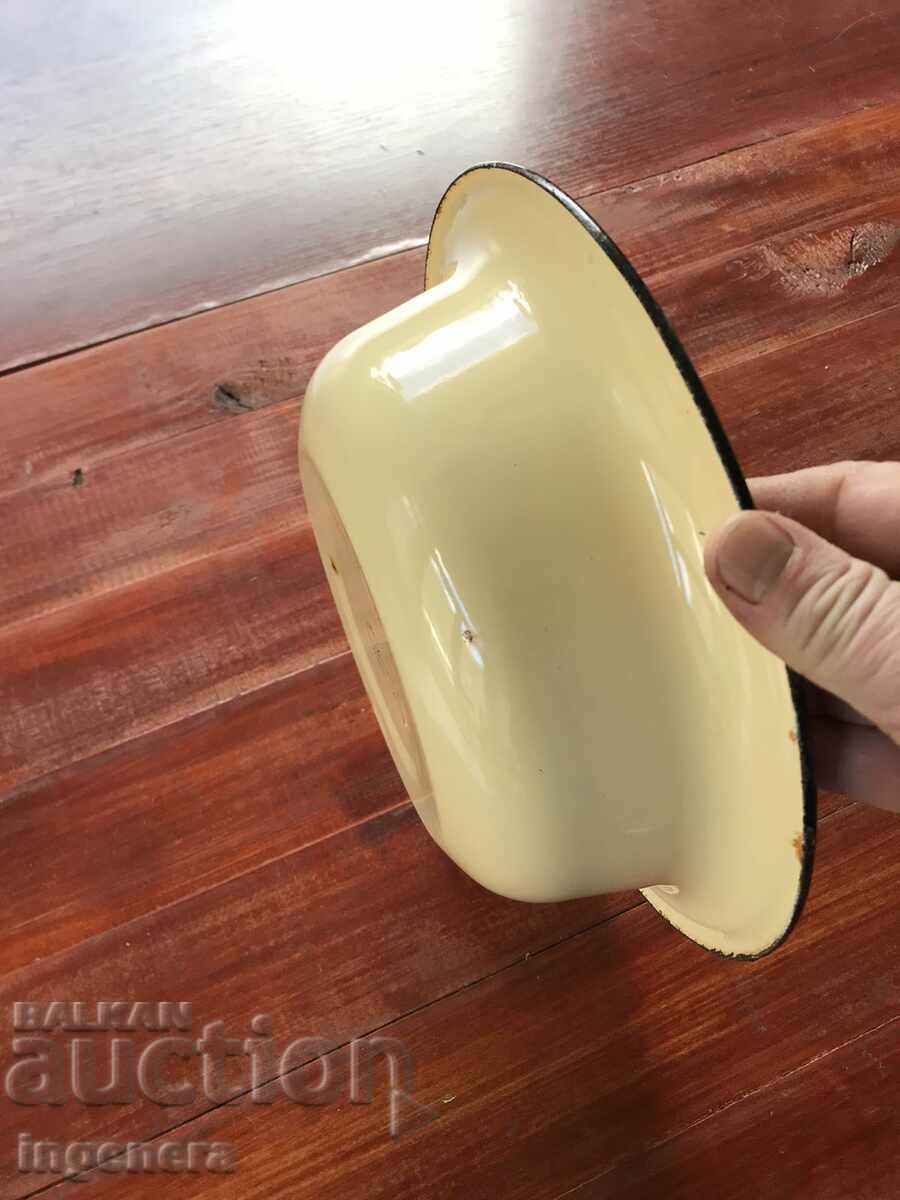 BOWL POT PANICA LARGE ENAMELLED VESSEL FROM SOCA-USSR - 5