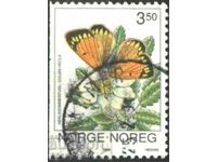 Ștampilată Fauna Peperuda 1994 din Norvegia