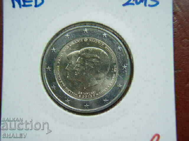 Auction  2 euro 2013 Nederlands "B and W"(2) Netherlands Unc (2 euro)