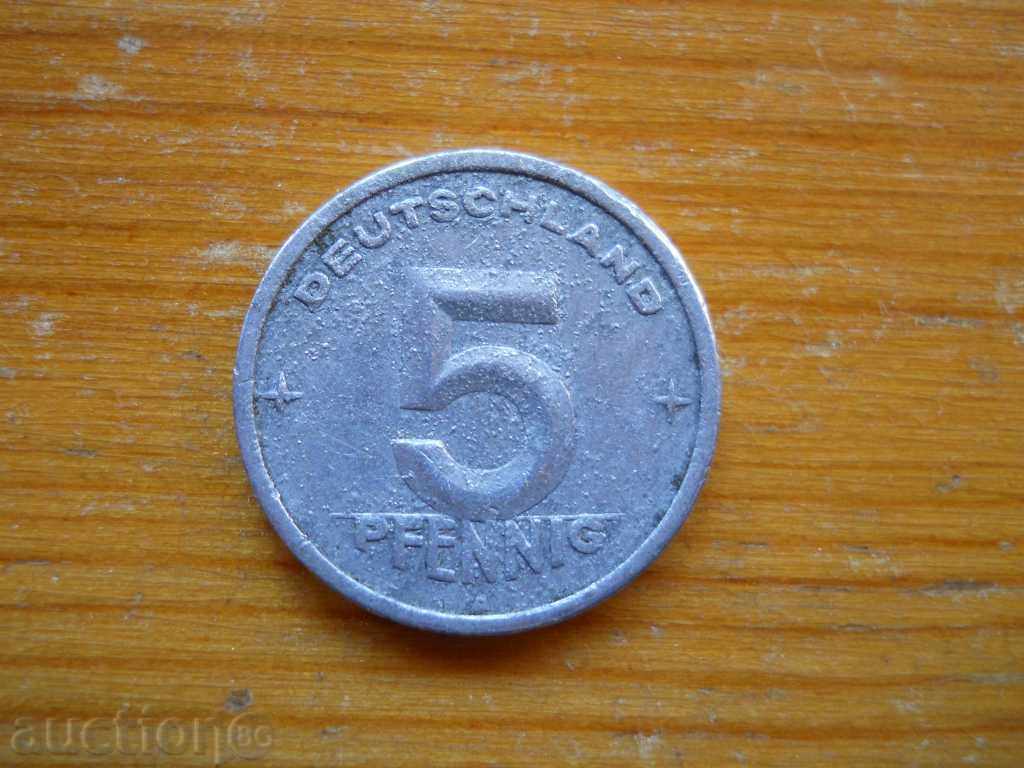 5 пфенига 1948 г. - ГДР