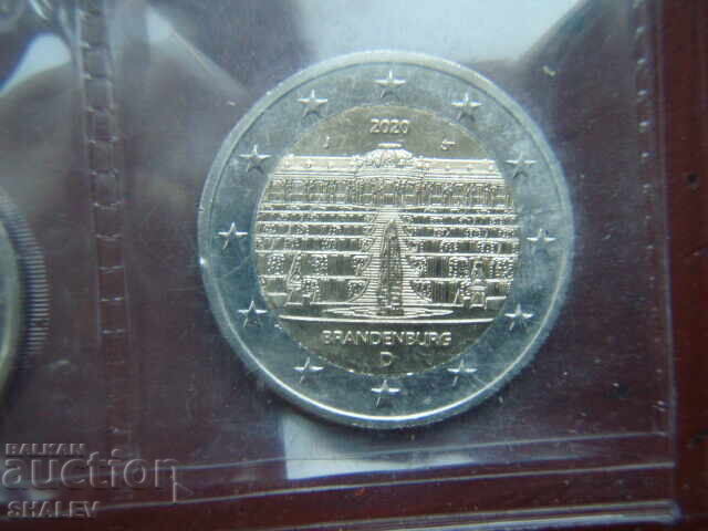 Delivery of 2 Euro 2020 Germany A, D, F, G, J "Brandenburg" - Unc 2 euro Delivery of 2 Euro 2020 Germany A, D, F, G, J "Brandenburg" - Unc 2 euro
