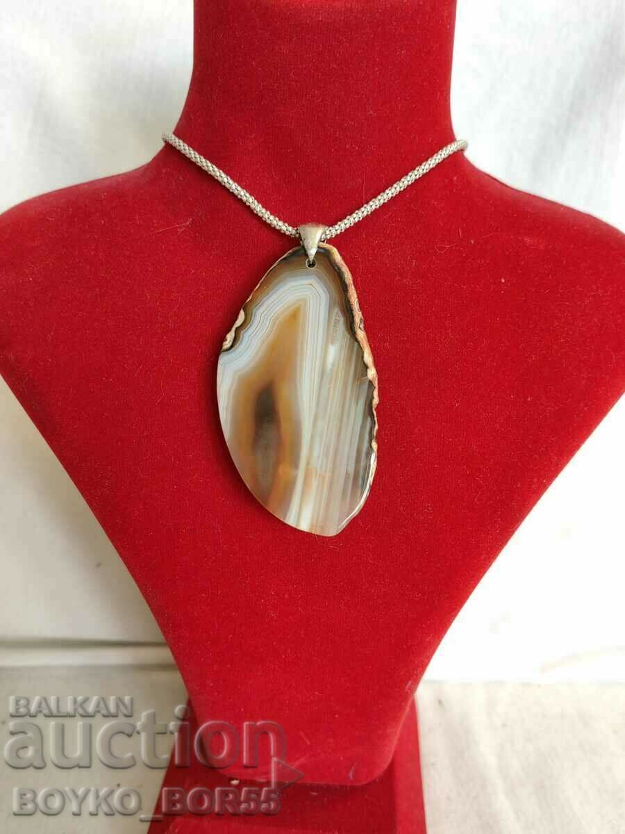 Locket Pendant Silver Polished Double Sided Agate with price 49.00 BGN | € 25.05 Locket Pendant Silver Polished Double Sided Agate with price 49.00 BGN | € 25.05