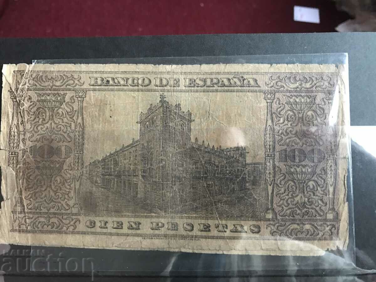 Spain 100 Pesetas 1938 Civil War Franco with price 39.00 BGN | € 19.94 Spain 100 Pesetas 1938 Civil War Franco with price 39.00 BGN | € 19.94