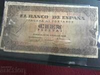 Spania 100 pesetas 1938 Războiul civil Franco