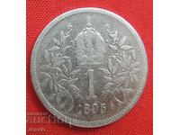 1 корона 1895 сребро Австрия