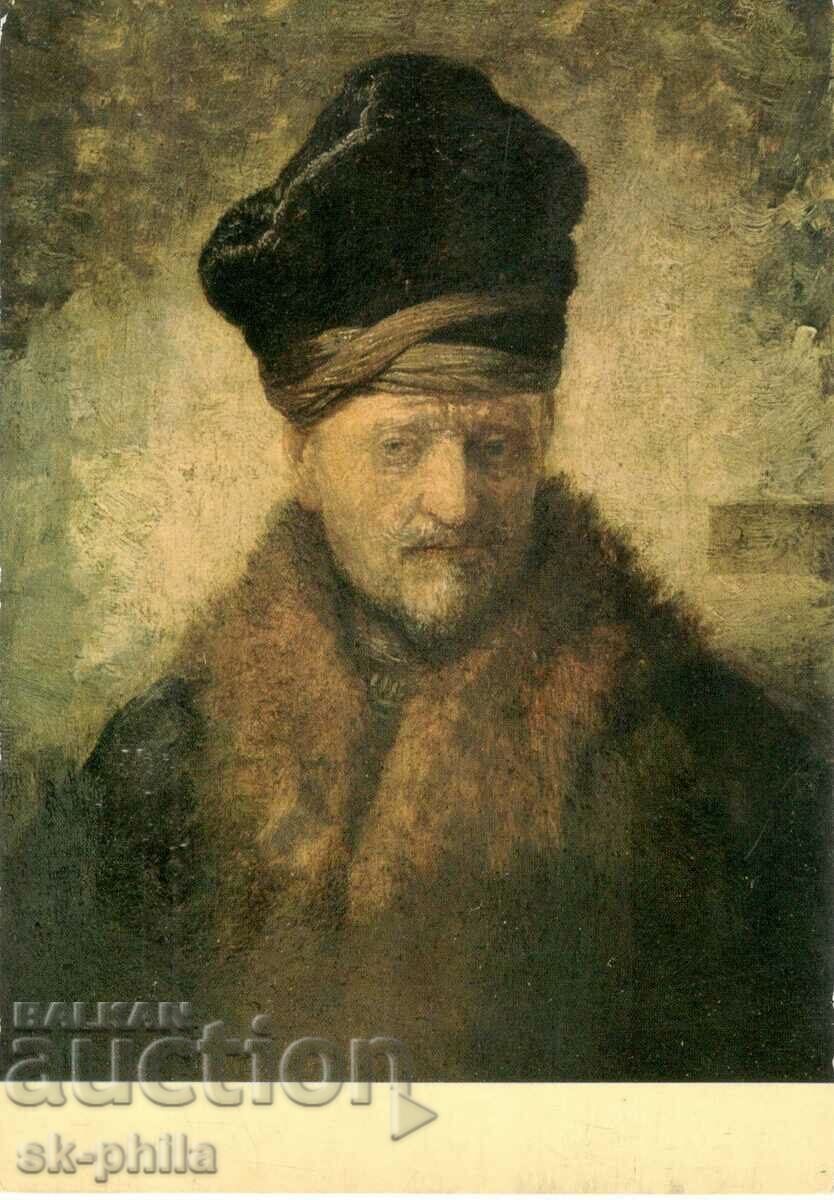 Old postcard - Art - Hermen van Ryn, Father of Rembrandt