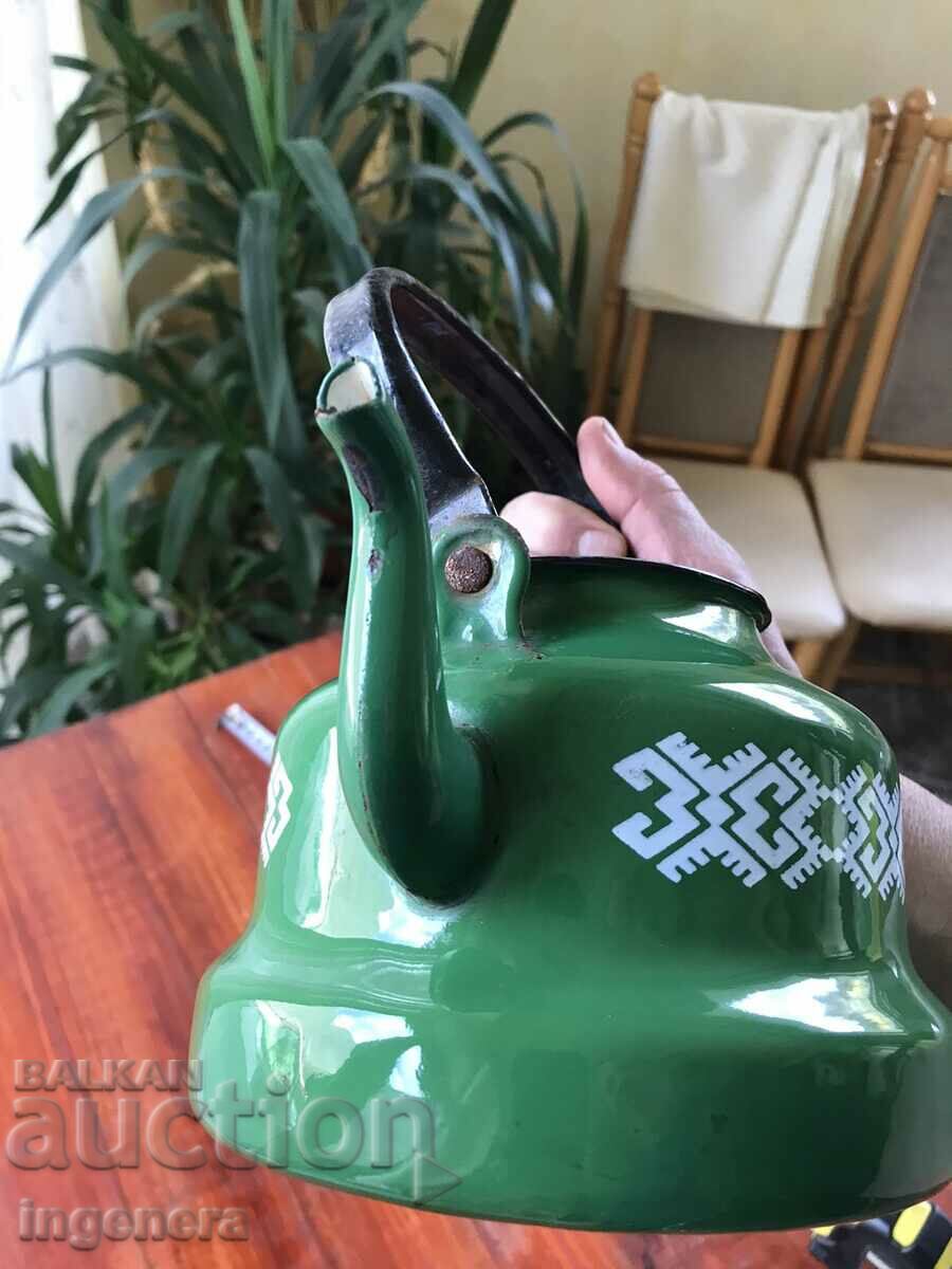 Auction KETTLE METAL ENAMELED SMALL-MARKED-1500 ML Auction KETTLE METAL ENAMELED SMALL-MARKED-1500 ML