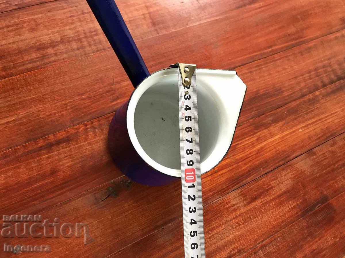 Auction JEZVE METAL ENAMELED CONTAINER-800 ML.-MARKED Auction JEZVE METAL ENAMELED CONTAINER-800 ML.-MARKED