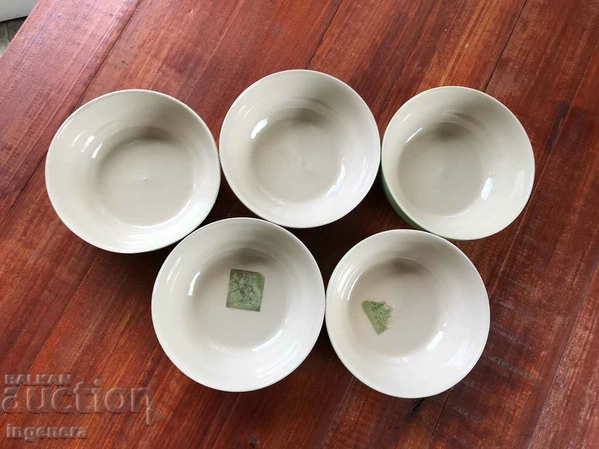 BULGARIA PORCELAIN BOWL PANICA BOWL-NEW-5 PCS with price 15.00 BGN | € 7.67 BULGARIA PORCELAIN BOWL PANICA BOWL-NEW-5 PCS with price 15.00 BGN | € 7.67