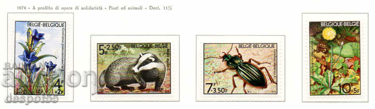 1974. Belgium. Charity Series - Flora and Fauna.