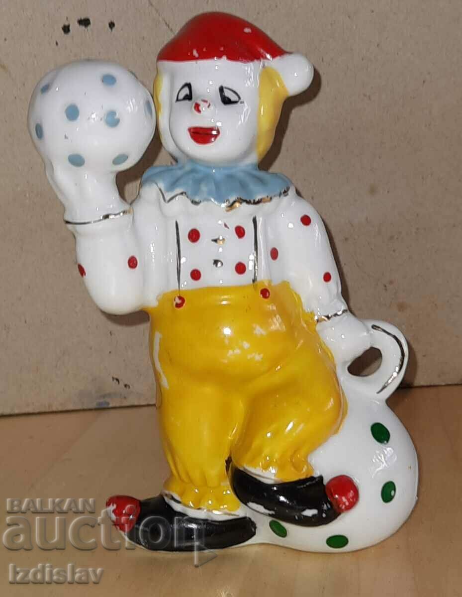 Porcelain clown figure
