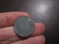 1944 1 franc Belgia - Zinc