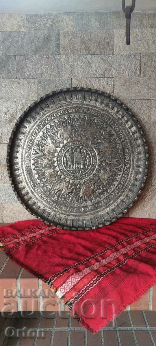 OLD WROUGHT OTTOMAN COPPER BLUE - UNIQUE - RRR - 6