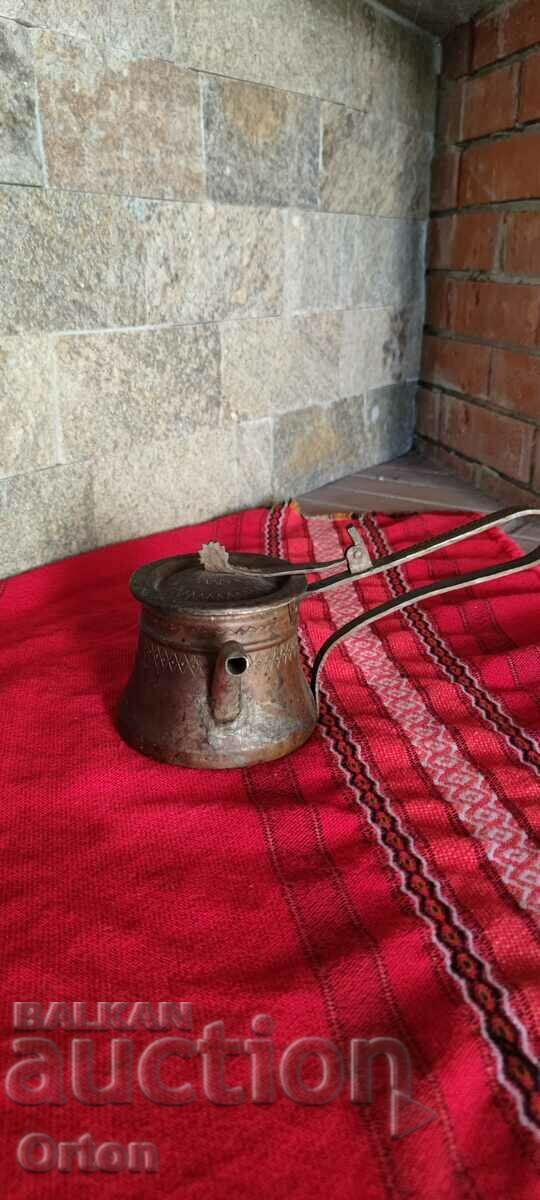 OLD FORGED COPPER BOILER FOR HEATED BRANDY with price 249.00 BGN | € 127.31