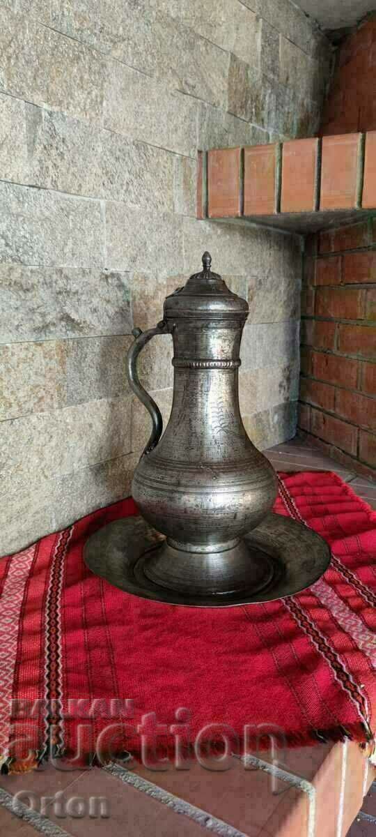 UNIQUE! MUSEUM EXHIBIT COFFEE POT RENAISSANCE COPPER VESSEL - 1901 with price 2799.00 BGN | € 1431.11 UNIQUE! MUSEUM EXHIBIT COFFEE POT RENAISSANCE COPPER VESSEL - 1901 with price 2799.00 BGN | € 1431.11