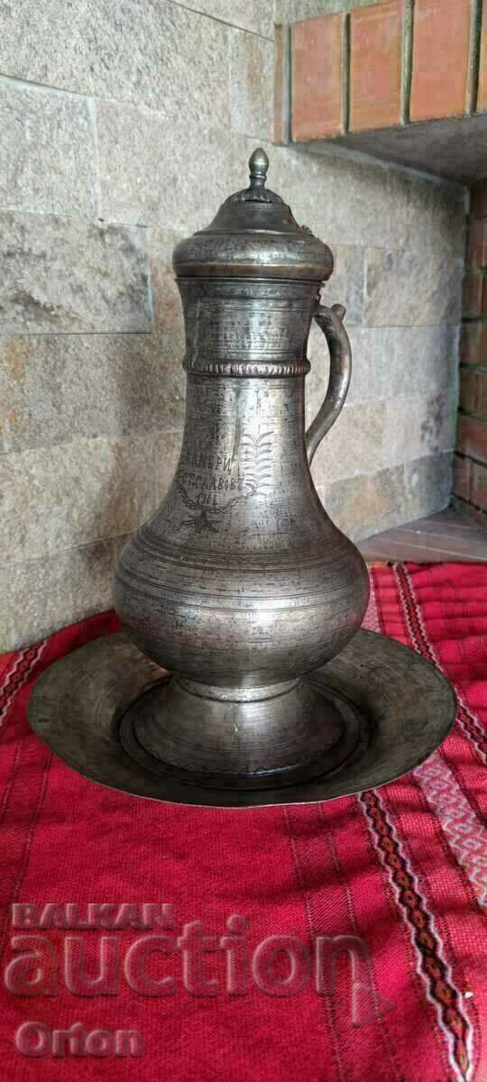 Delivery of UNIQUE! MUSEUM EXHIBIT COFFEE POT RENAISSANCE COPPER VESSEL - 1901 Delivery of UNIQUE! MUSEUM EXHIBIT COFFEE POT RENAISSANCE COPPER VESSEL - 1901