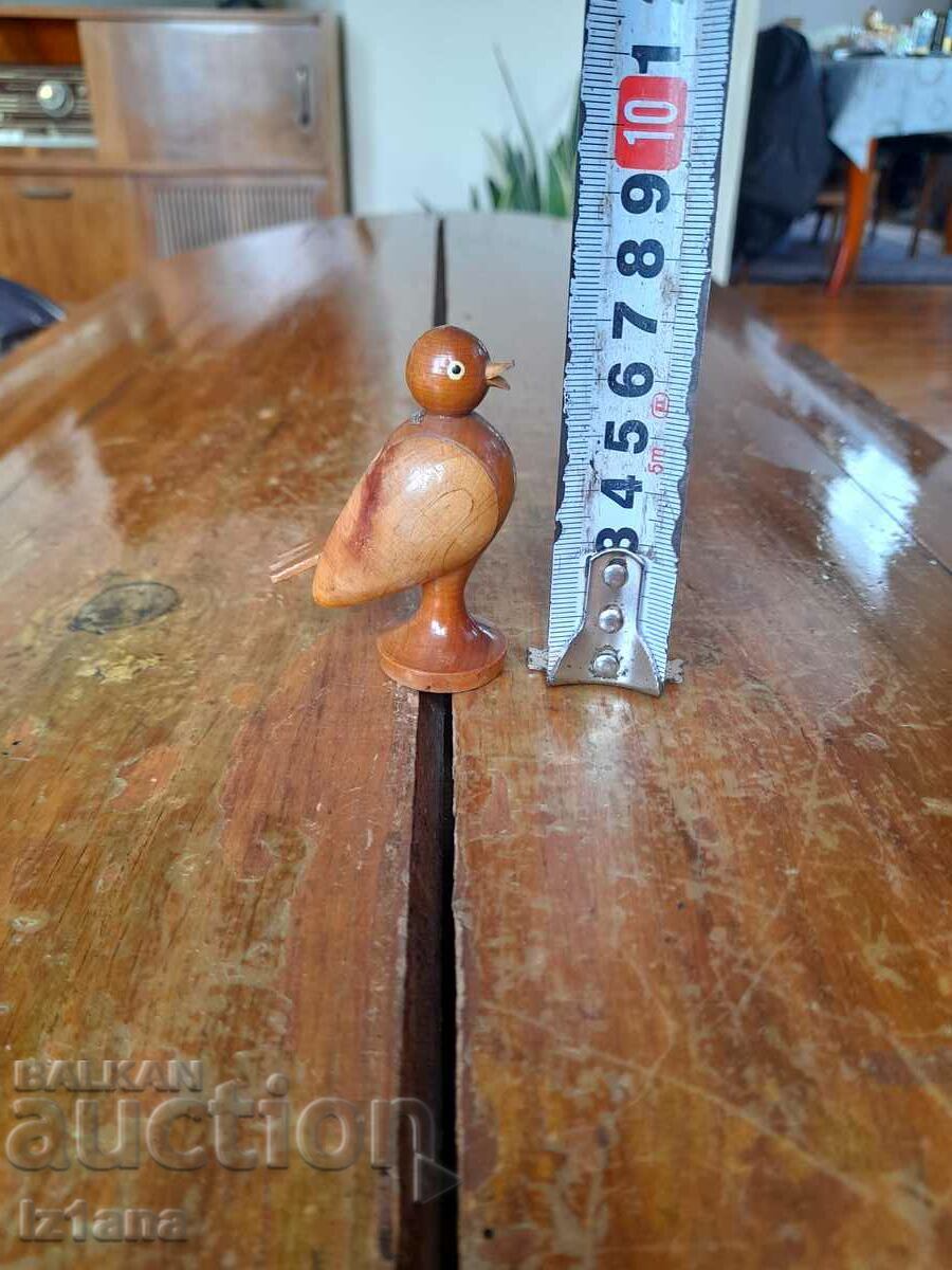 Licitație Figurină veche din lemn, pui Licitație Figurină veche din lemn, pui
