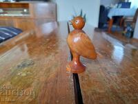 Old wooden figurine, chicken