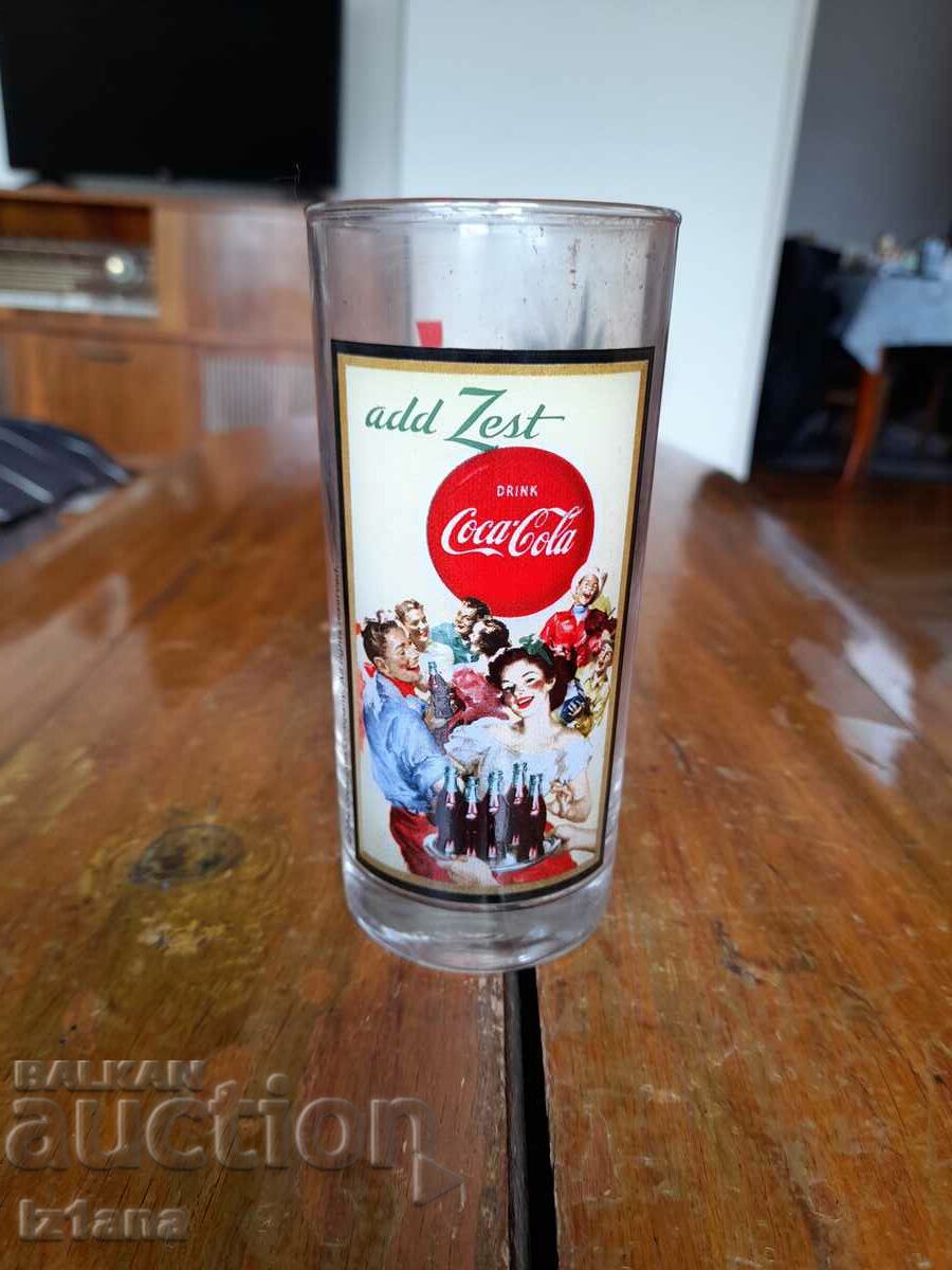Old glass of Coca Cola, Coca Cola with price 35.00 BGN | € 17.90 Old glass of Coca Cola, Coca Cola with price 35.00 BGN | € 17.90